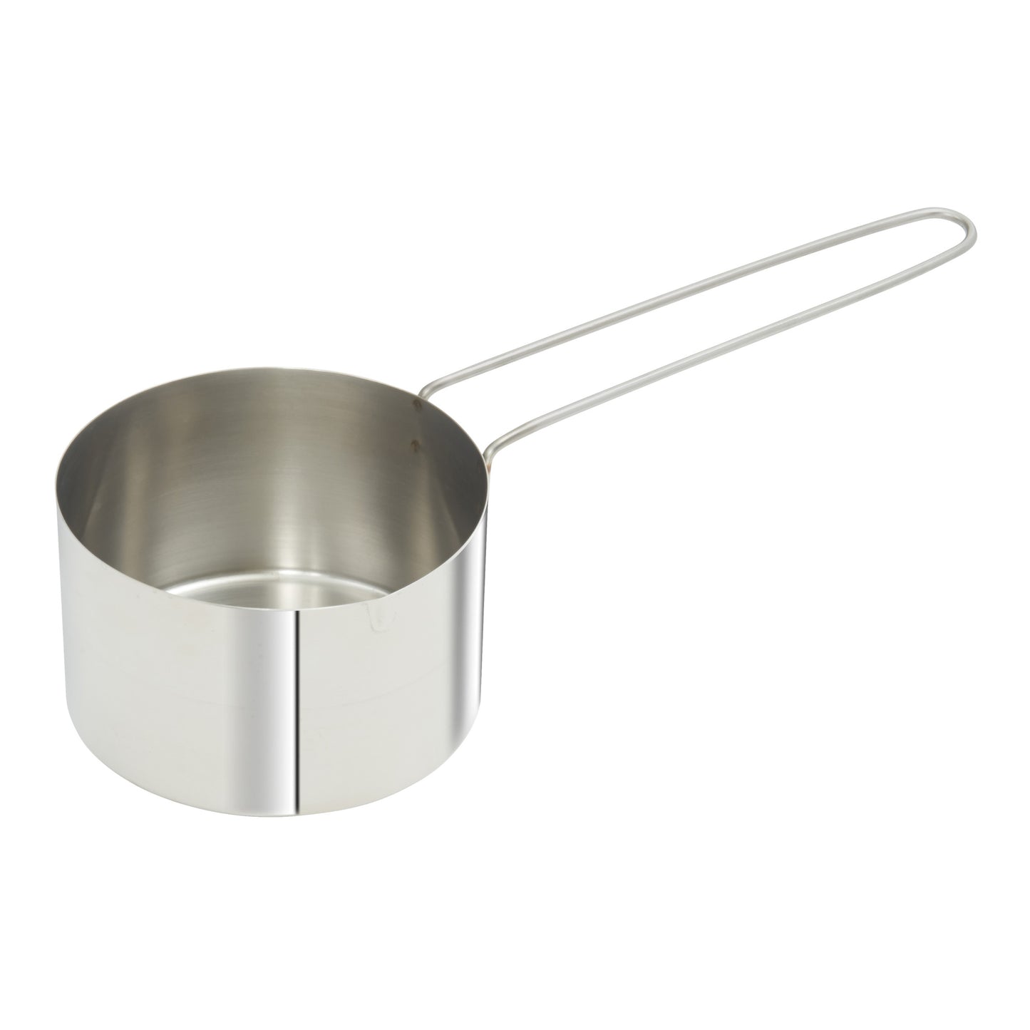 MCPL-175C - Stainless Steel Measuring Cup with 6" Long Loop Handle, 1-3/4 Cup