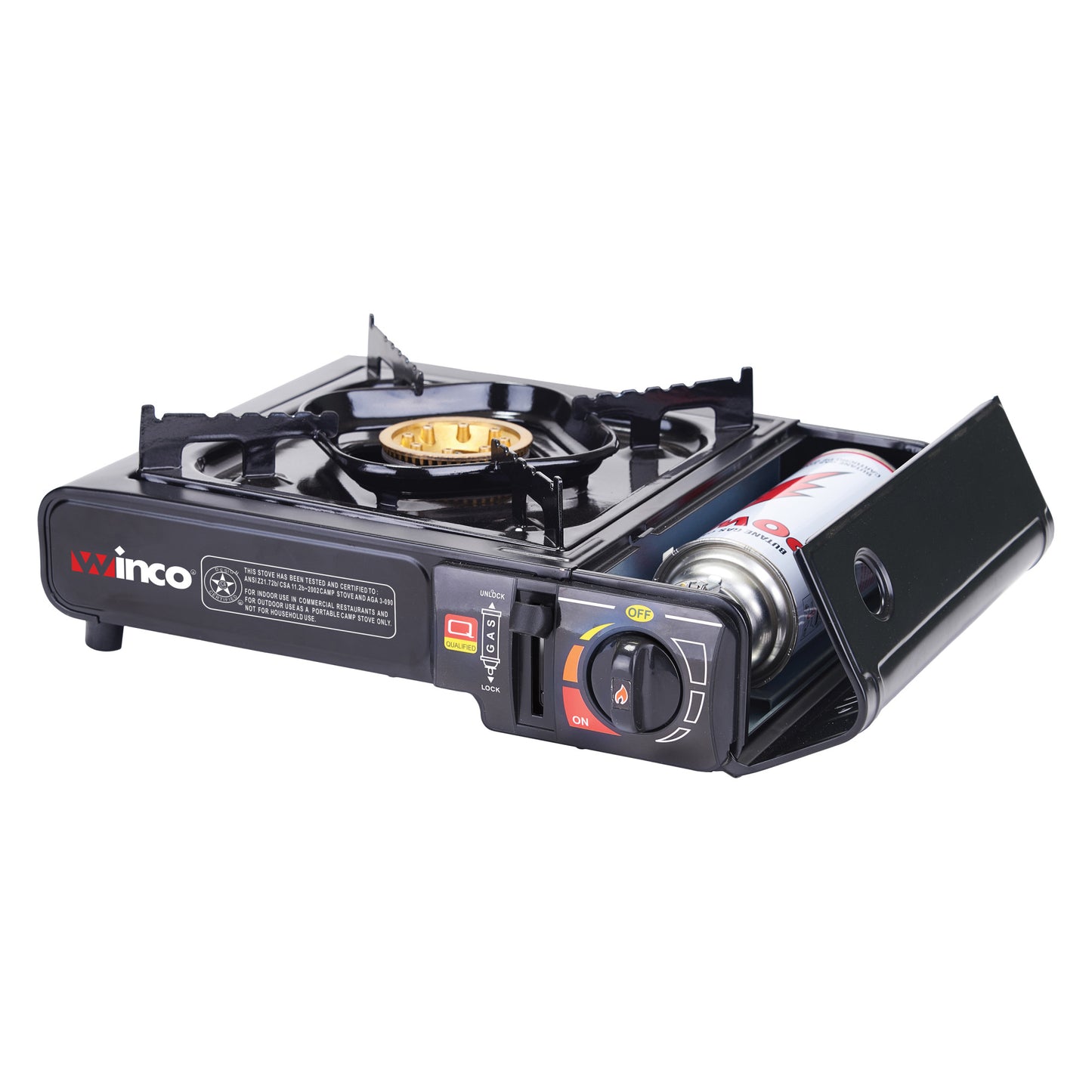 PGS-1K - Portable Gas Stove, 9500 BTUs, Brass Burner