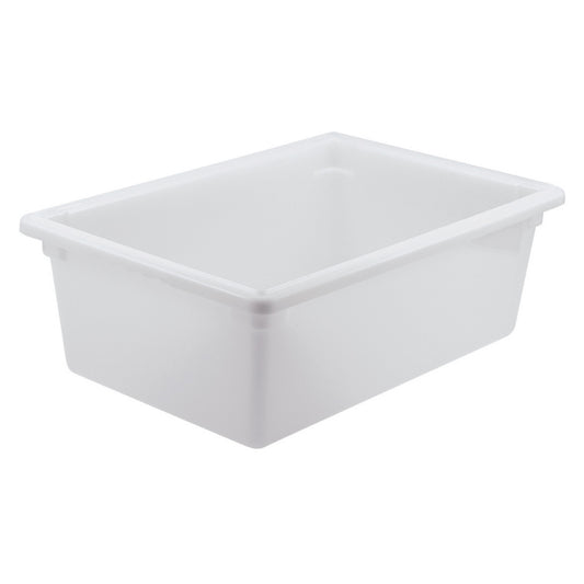 PFFW-9 - Food Storage Box, White Polypropylene - Full, 9"