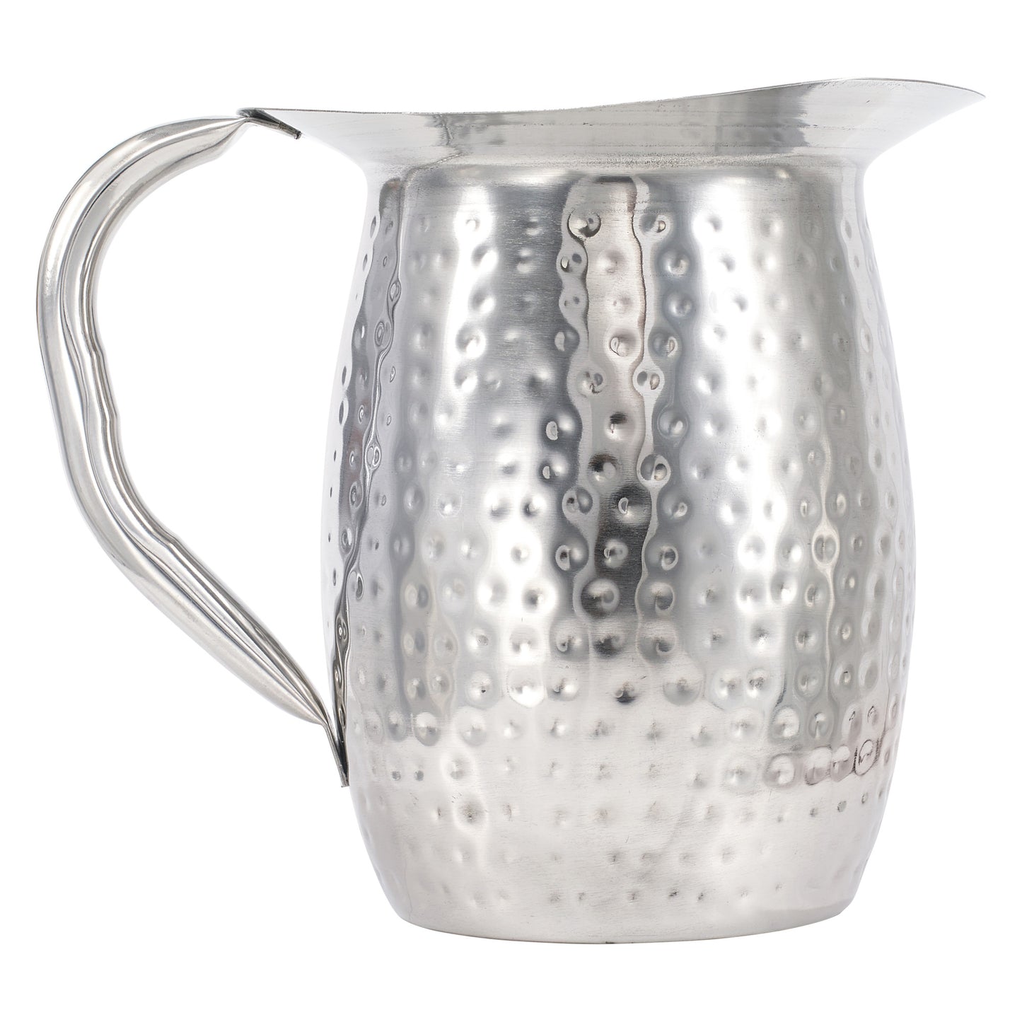 WPB-2H - 2 Qt Hammered S/S Bell Pitcher