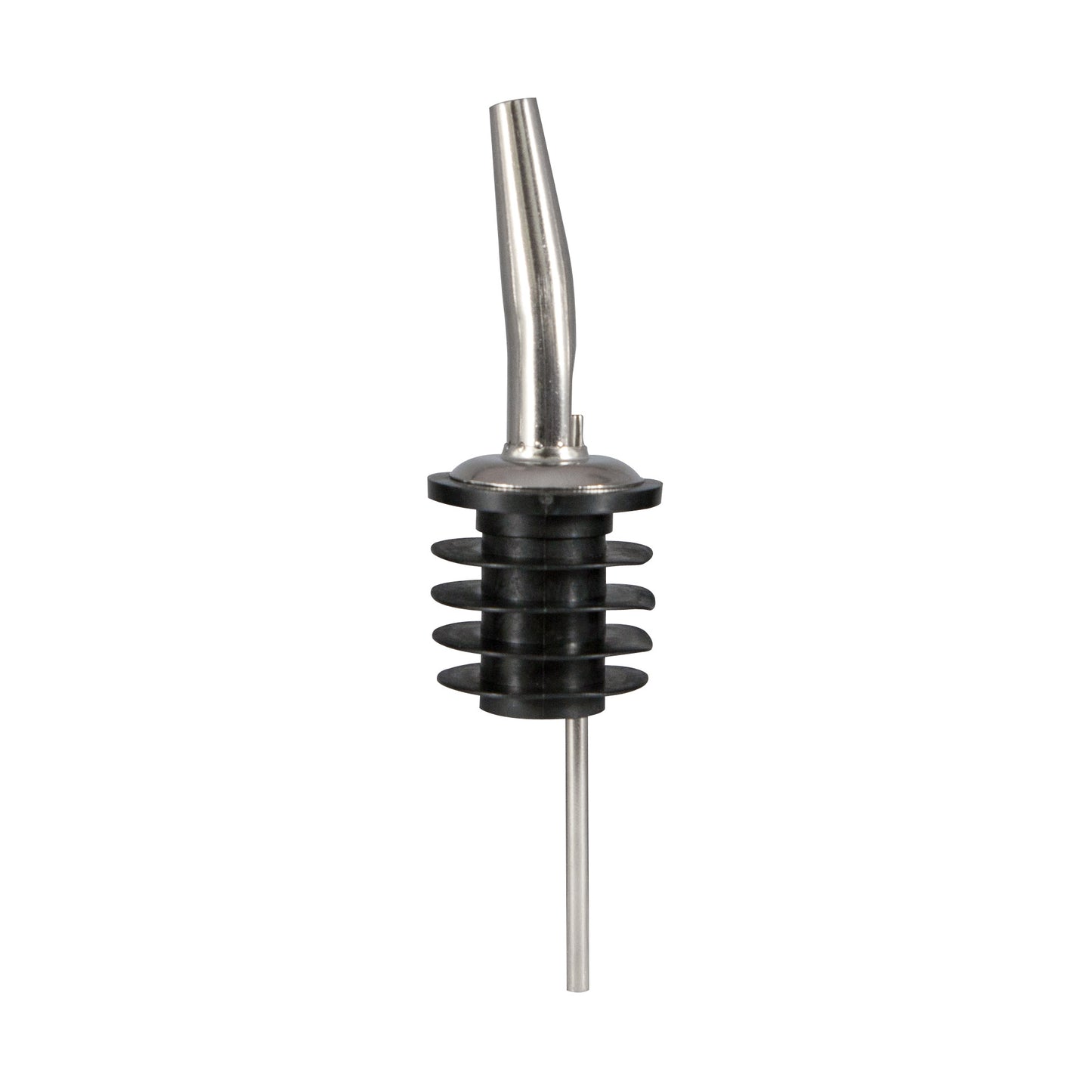 CR-285PW - Bar Maid "Betterway" Stainless Steel Medium Speed Pourers, Tapered With Poly Wide Cork, No Screen - 12 Pieces/Pack