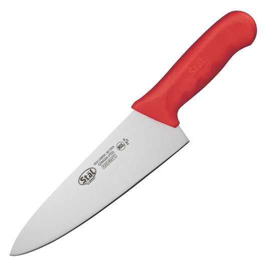 KWP-80R - Stäl 8" Chef's Knife - Red