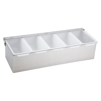 CDP-5 - Condiment Holder with Stainless Steel Base - 5