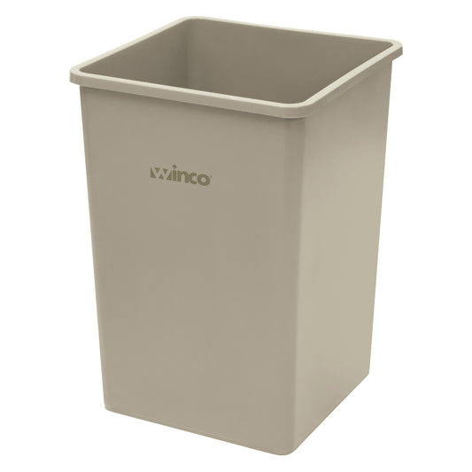 PTCS-35BE - Tall Square Trash Can - 35 Gallon, Beige