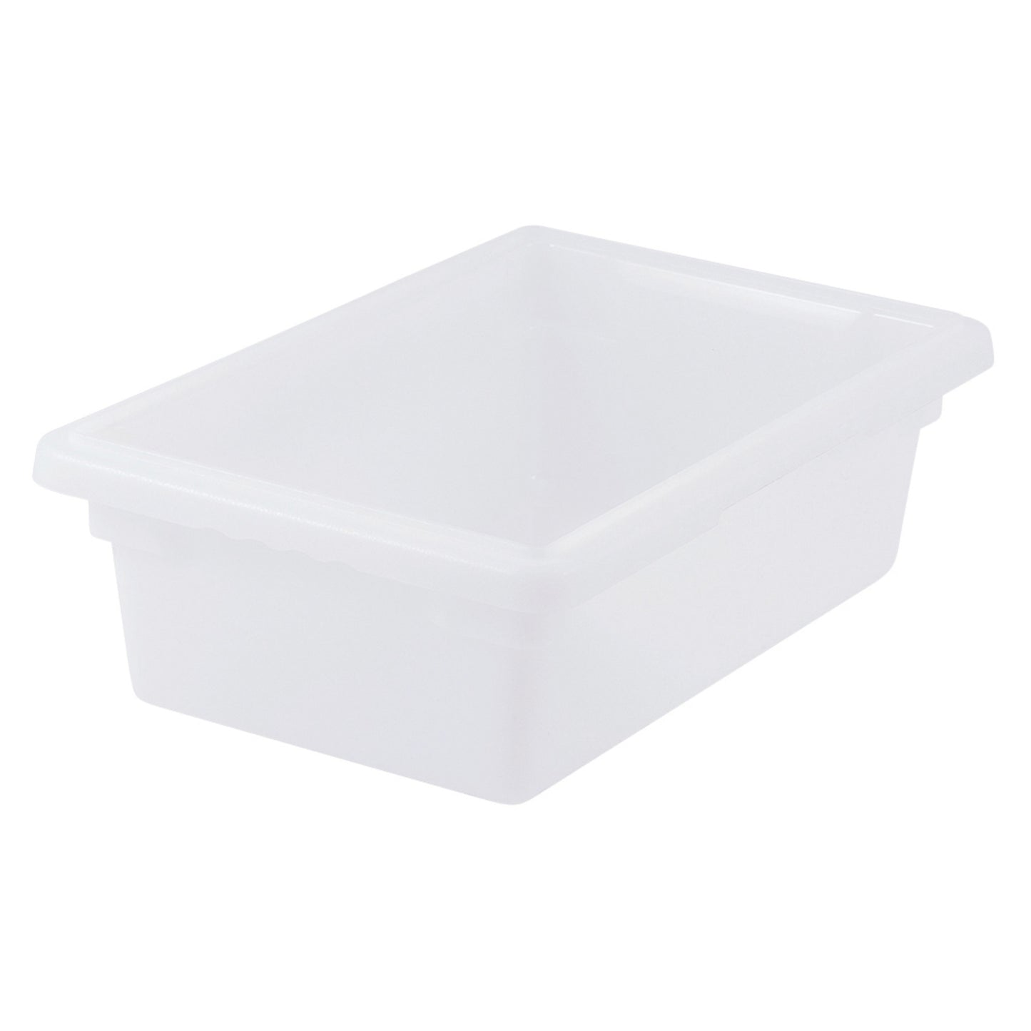 PFHW-6 - Food Storage Box, White Polypropylene - Half, 6"