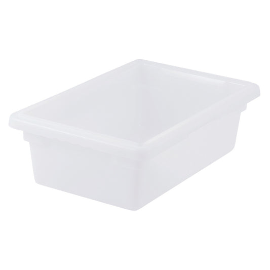 PFHW-6 - Food Storage Box, White Polypropylene - Half, 6"