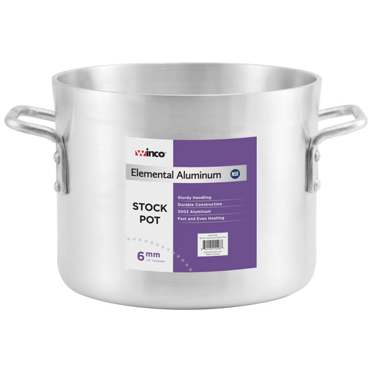 ALHP-40 - Elemental Aluminum, 40 Qt Stock Pot, 6mm
