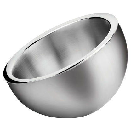 DWAB-L - Double-Wall Angled Display Bowl, Stainless Steel - 2-1/4 Quart