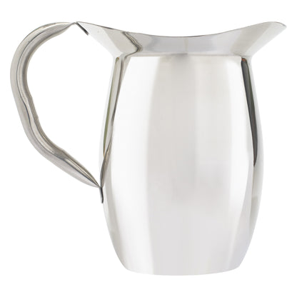 WPB-2C - 2 Qt S/S Bell Pitcher with Ice Guard