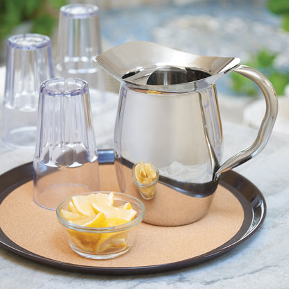 WPB-2C - 2 Qt S/S Bell Pitcher with Ice Guard