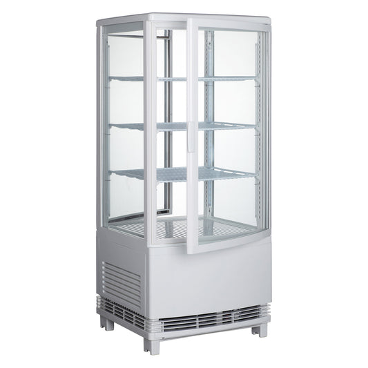 CRD-1 - Wht Countertop Refrigerated Beverage Display,110-120V,230W,2.7A,dual Curved Drs