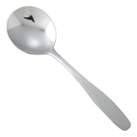 0008-04 - Manhattan Bouillon Spoon, 18/0 Heavyweight