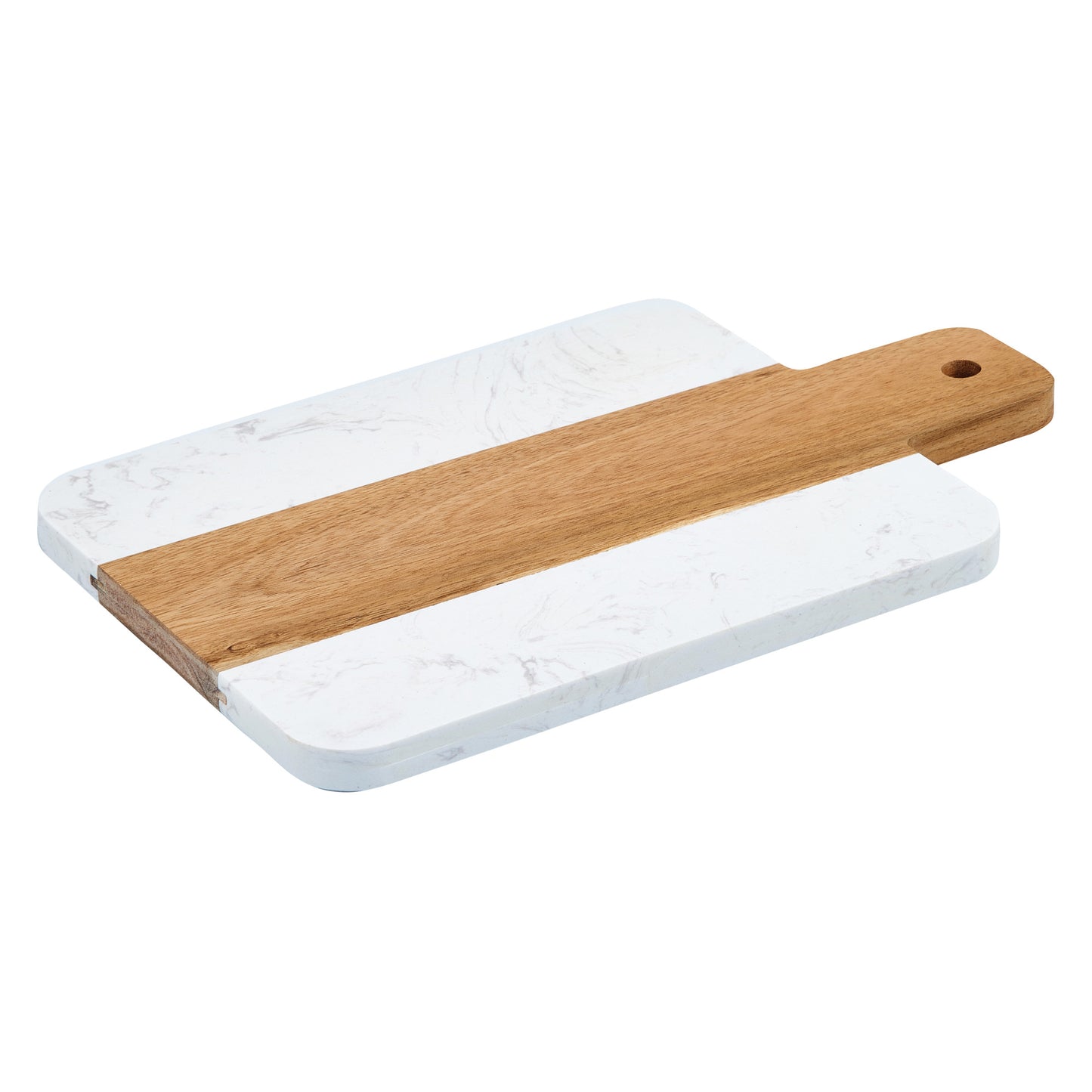 SBMW-117 - Marble and Wood Serving Board - 11-1/2"