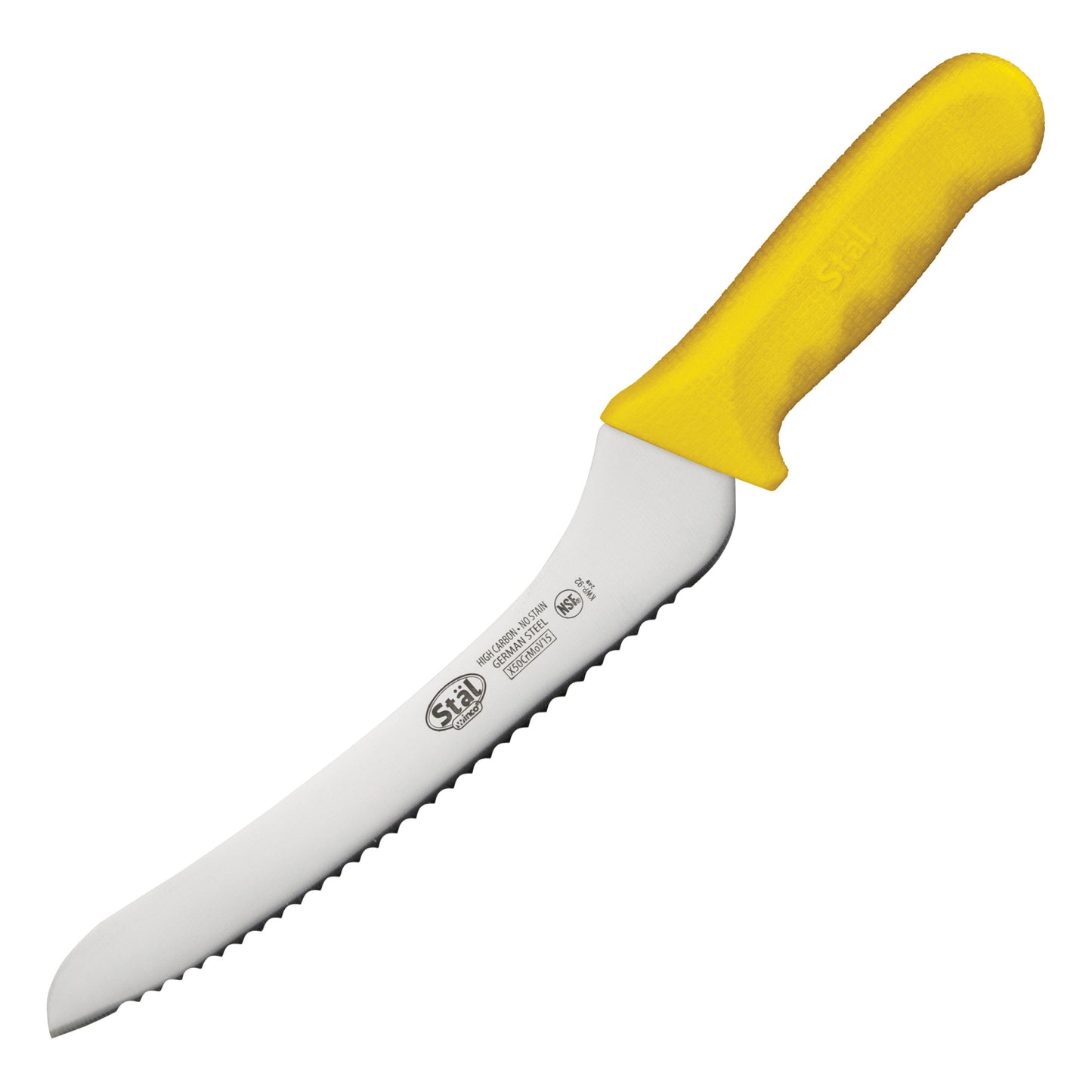 KWP-92Y - Stäl 9" Offset Utility/Bread Knife - Yellow