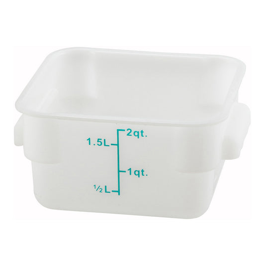 PTSC-2 - Square Storage Container, Translucent, Polypropylene - 2 Quart