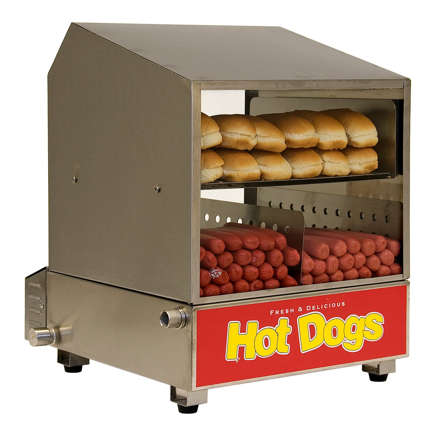 60048 - BenchmarkUSA "Dog Pound" Hot Dog Steamer Merchandiser