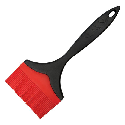 SB-04P - Silicone Brush, 4" Wide, Red with Black Handle