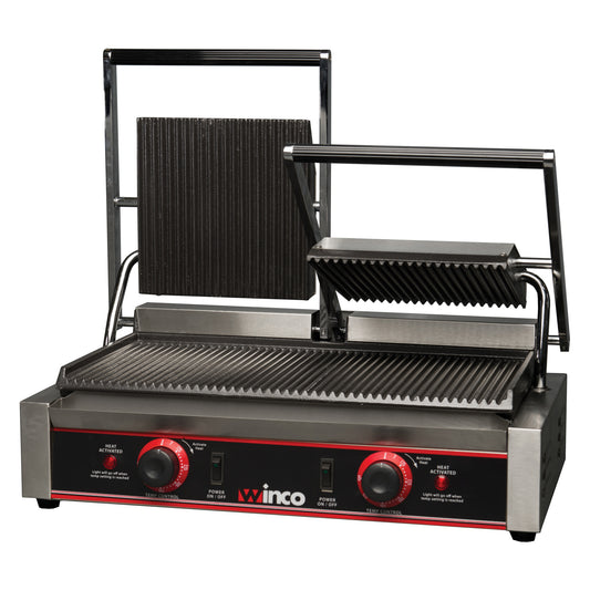 EPG-2 - Double Panini Grill, 19" x 9" Surface