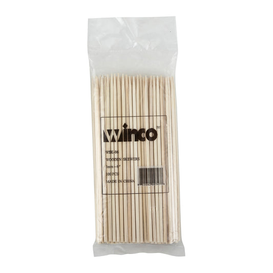 WSK-06 - 6" Bamboo Skewers, 100/bag
