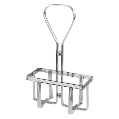 WH-5 - Chrome Plated Cruet Rack for 6 oz Oil/Vinegar Bottles