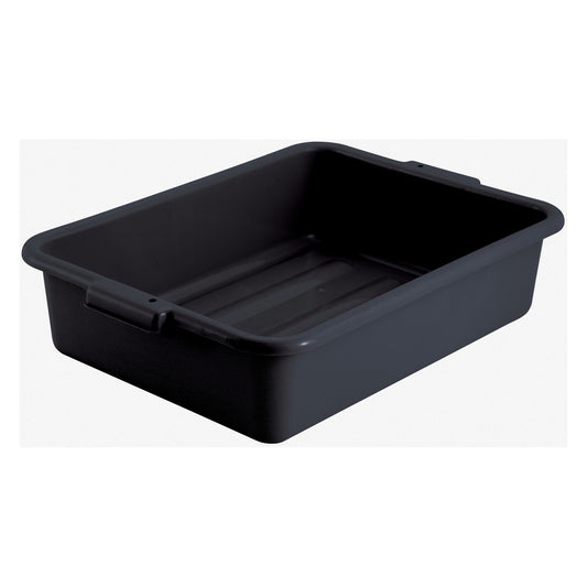PL-5K - Standard Weight Polypropylene Dish Box, 5" Depth - Black