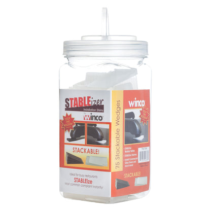 TW-75W - sTABLEizer Plastic Table Wedges/Shims - Translucent