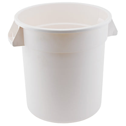 PTC-20W - Heavy-Duty Round Trash Can - White, 20 Gallon