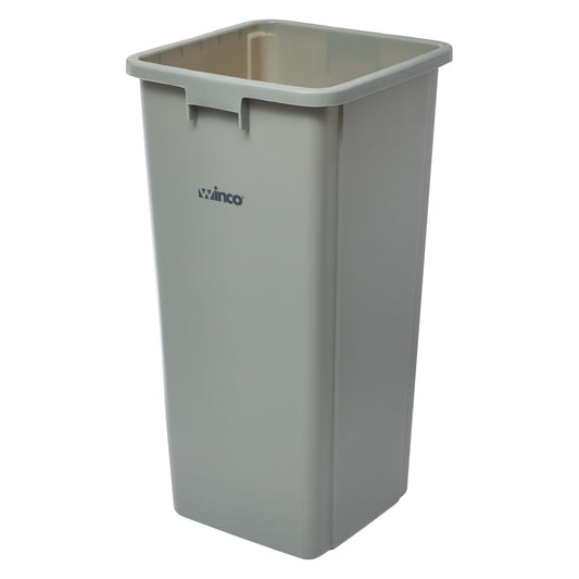 PTCS-23G - Tall Square Trash Can - 23 Gallon, Gray