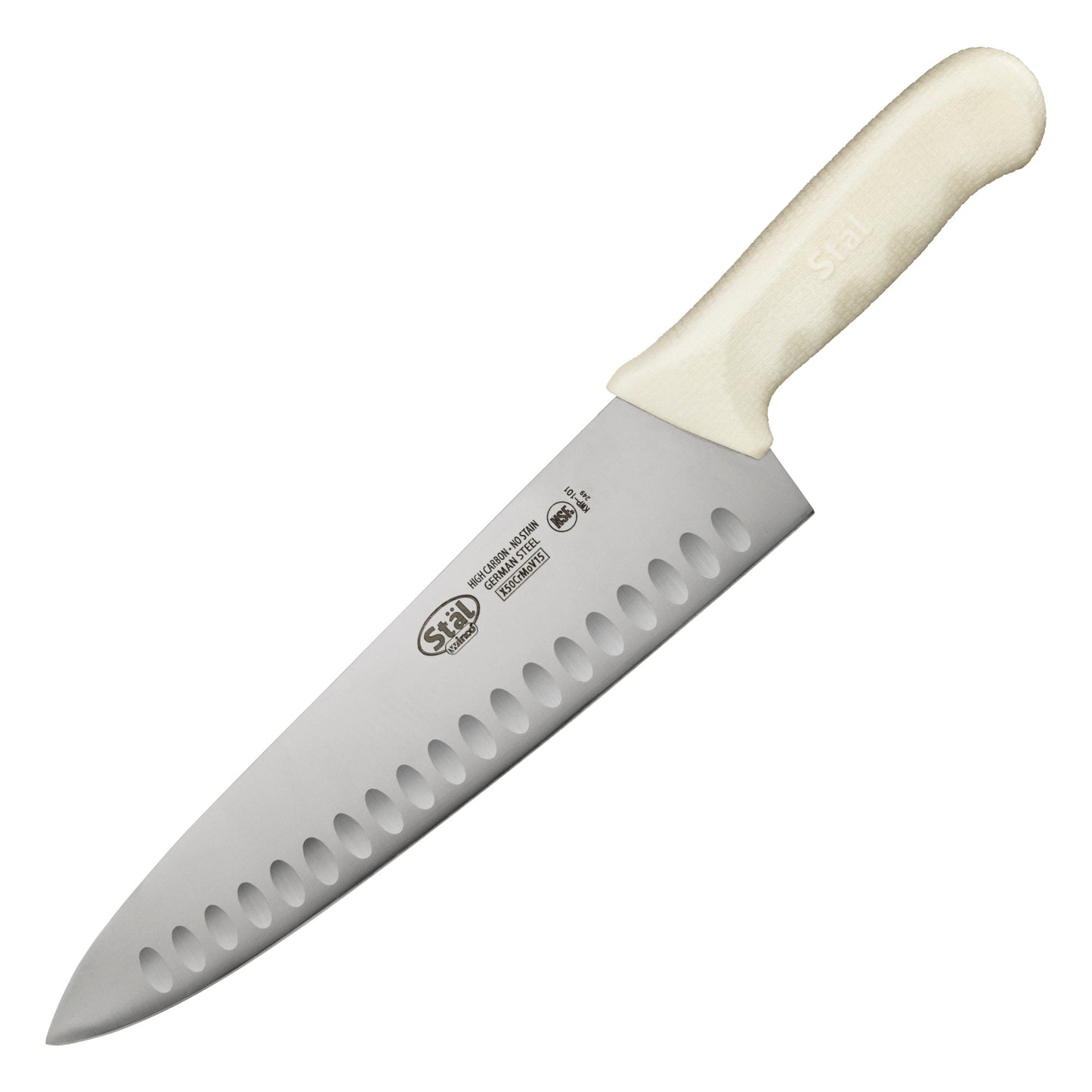 KWP-101 - Stäl 10" Chef's Knife, Hollow Ground