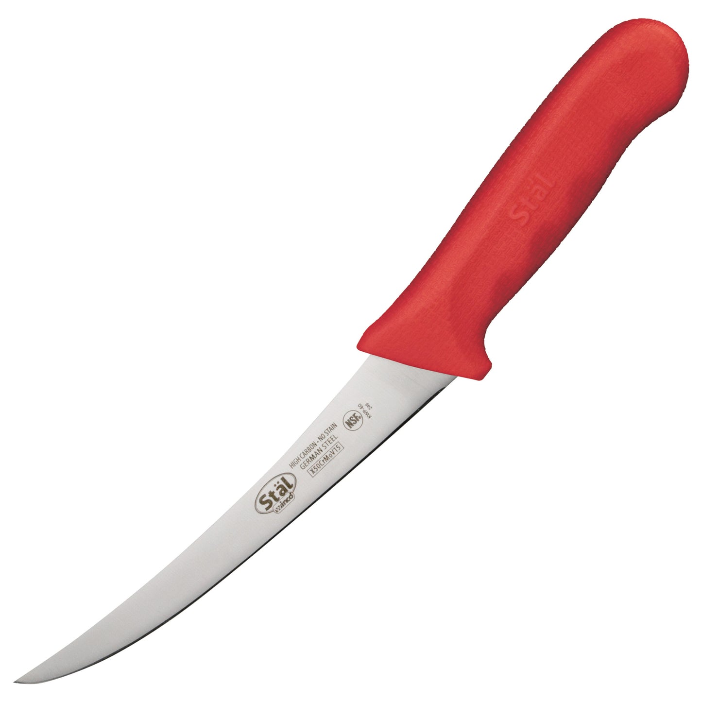KWP-60R - Stäl 6" Boning Knife, Flexible - Red