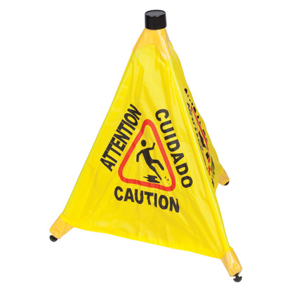 CSF-SET - Caution Sign, Pop-up Safety Cone with Storage Tube