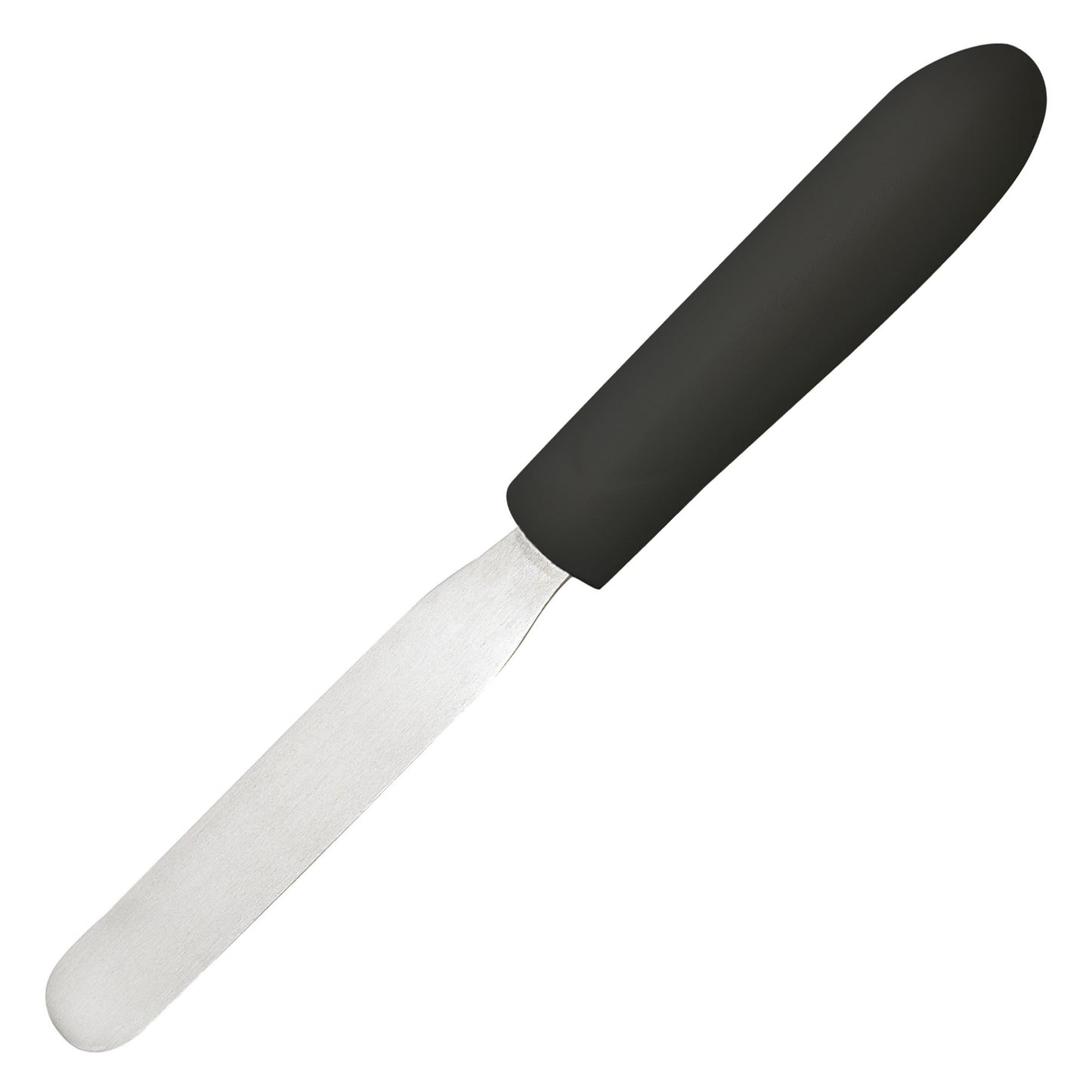 TKPS-4 - Bakery Spatula, Black Polypropylene Handle - 4" x 3/4"