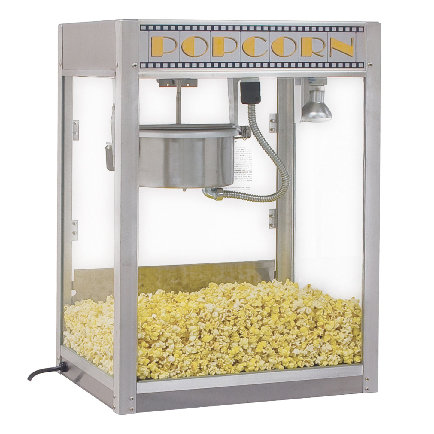 11087 - BenchmarkUSA Silver Screen Popcorn Machine - 8 oz