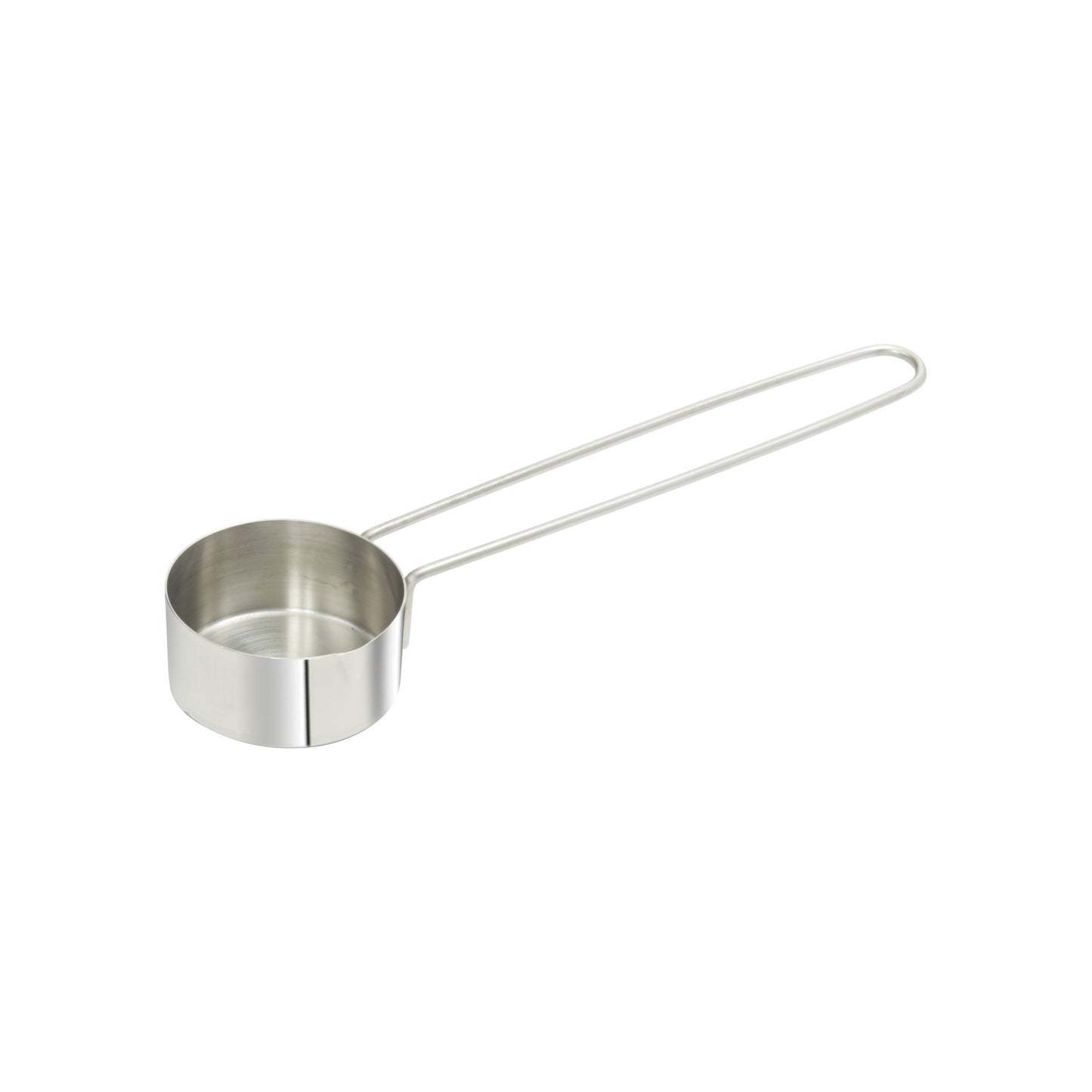 MCPL-025C - Stainless Steel Measuring Cup with 6" Long Loop Handle, 1/4 Cup