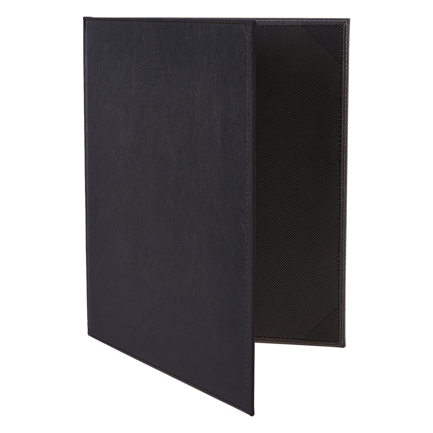 LMD-811BK - Two-View Menu Cover - Black, 8-1/2" x 11"