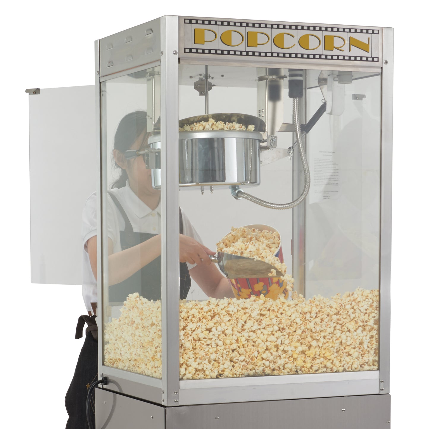 11147 - BenchmarkUSA Silver Screen Popcorn Machine - 14 oz