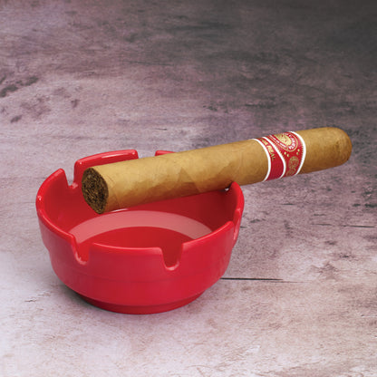 MAS-4R - Plastic Stackable Ashtray - Red