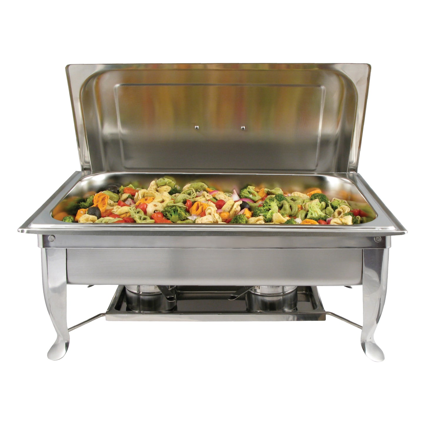 C-1080 - Bellaire 8 Quart Full-Size Chafer, Folding Frame, Stainless Steel