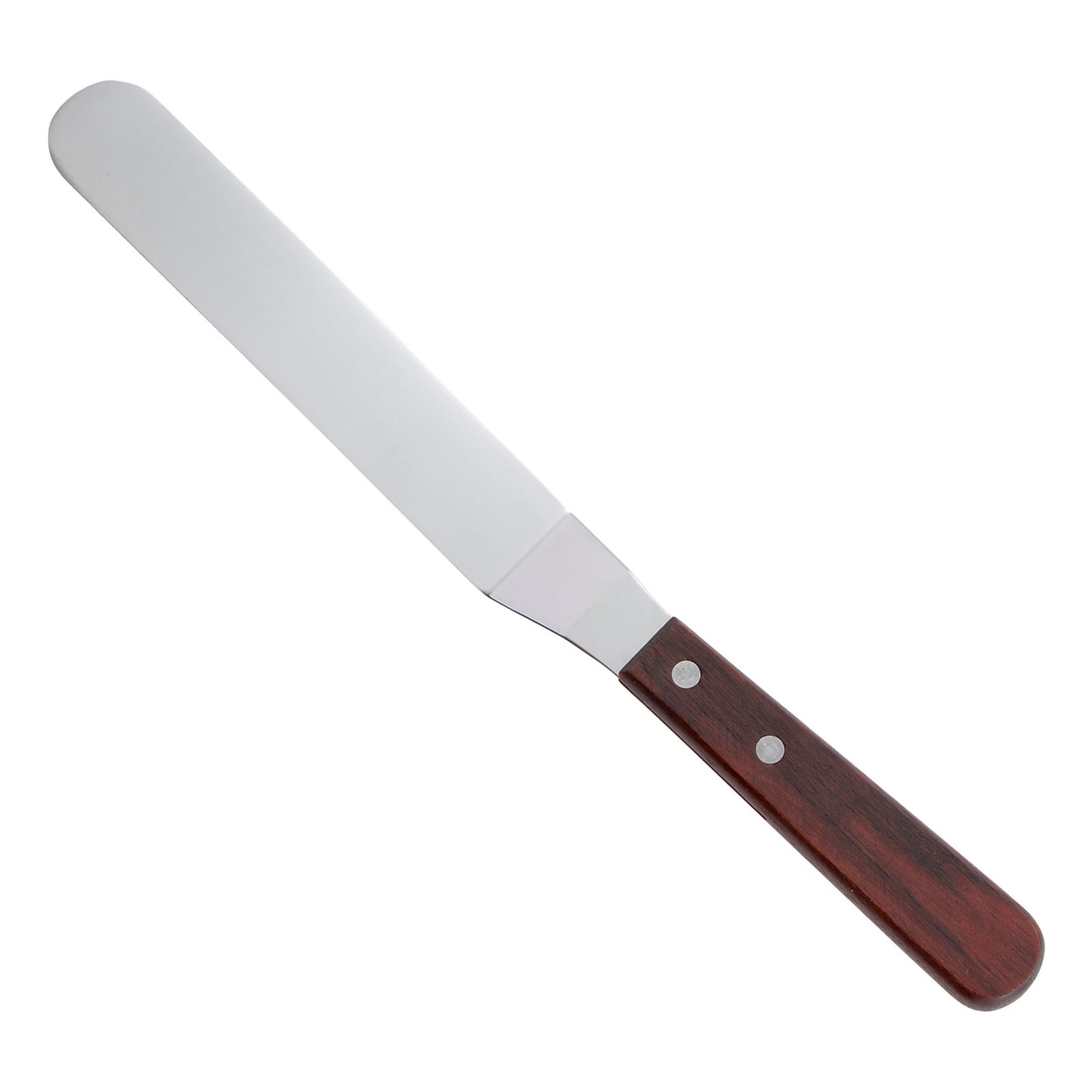 TOS-7 - Spatula with Offset, Wooden Handle - 6-3/8" x 1-1/4"