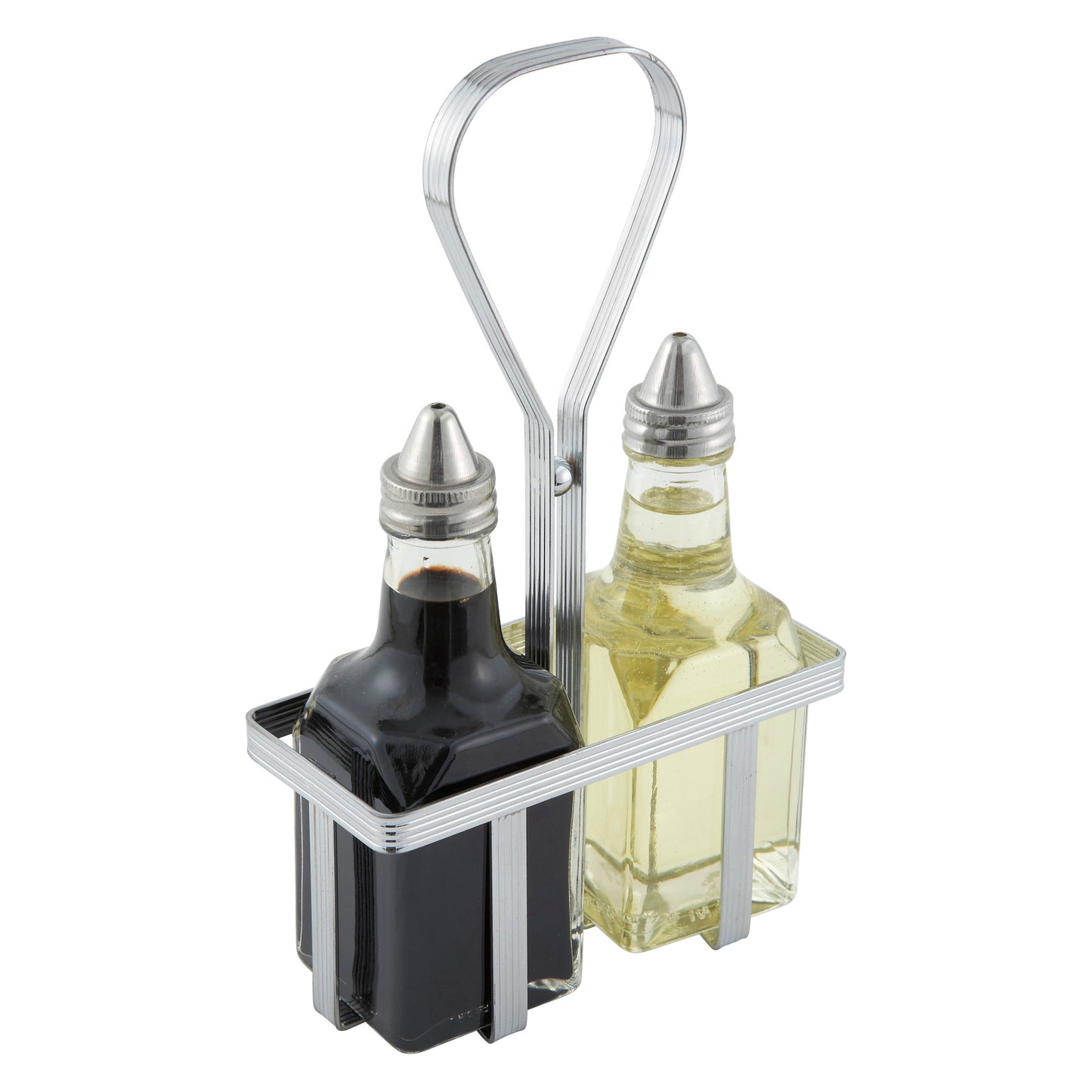 WH-5 - Chrome Plated Cruet Rack for 6 oz Oil/Vinegar Bottles