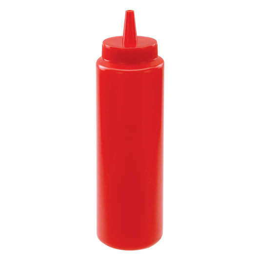 PSB-08R - Regular Squeeze Bottles - 8 oz, Red