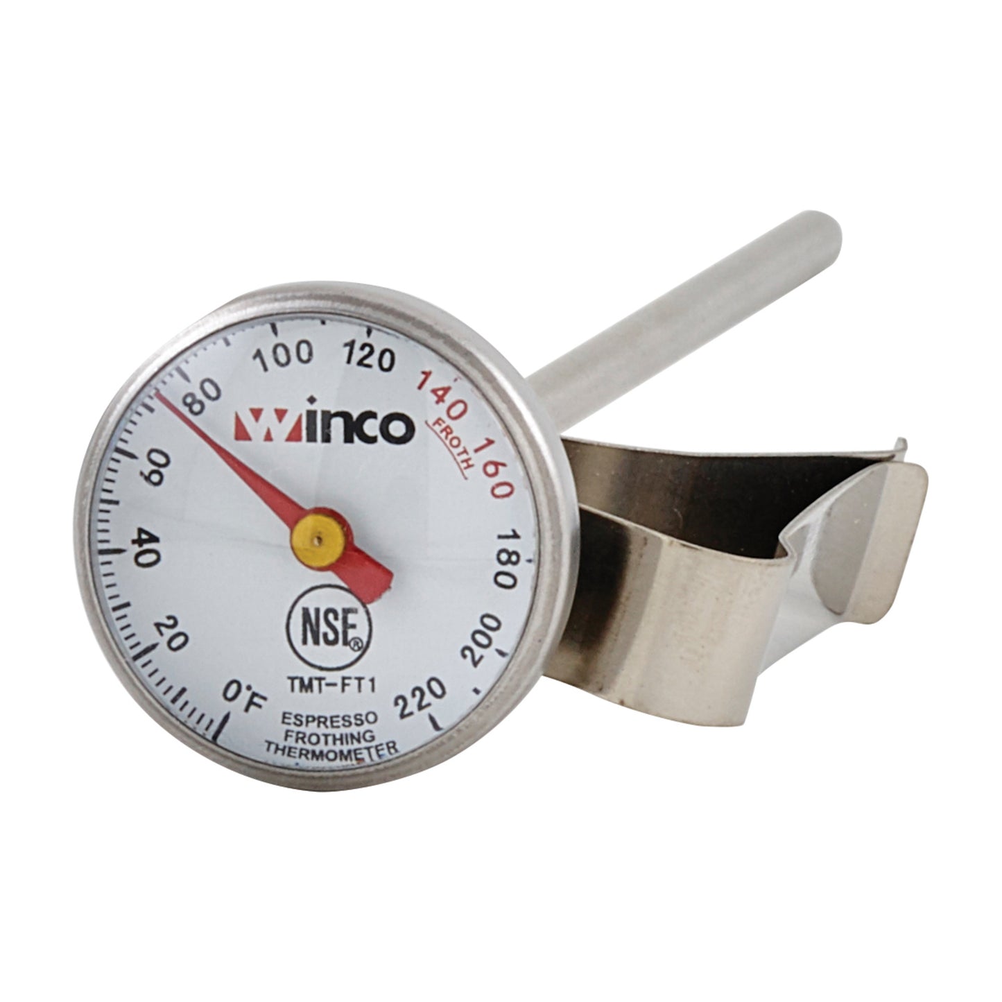 TMT-FT1 - Frothing Thermometer, 1" Dial, 5" Probe