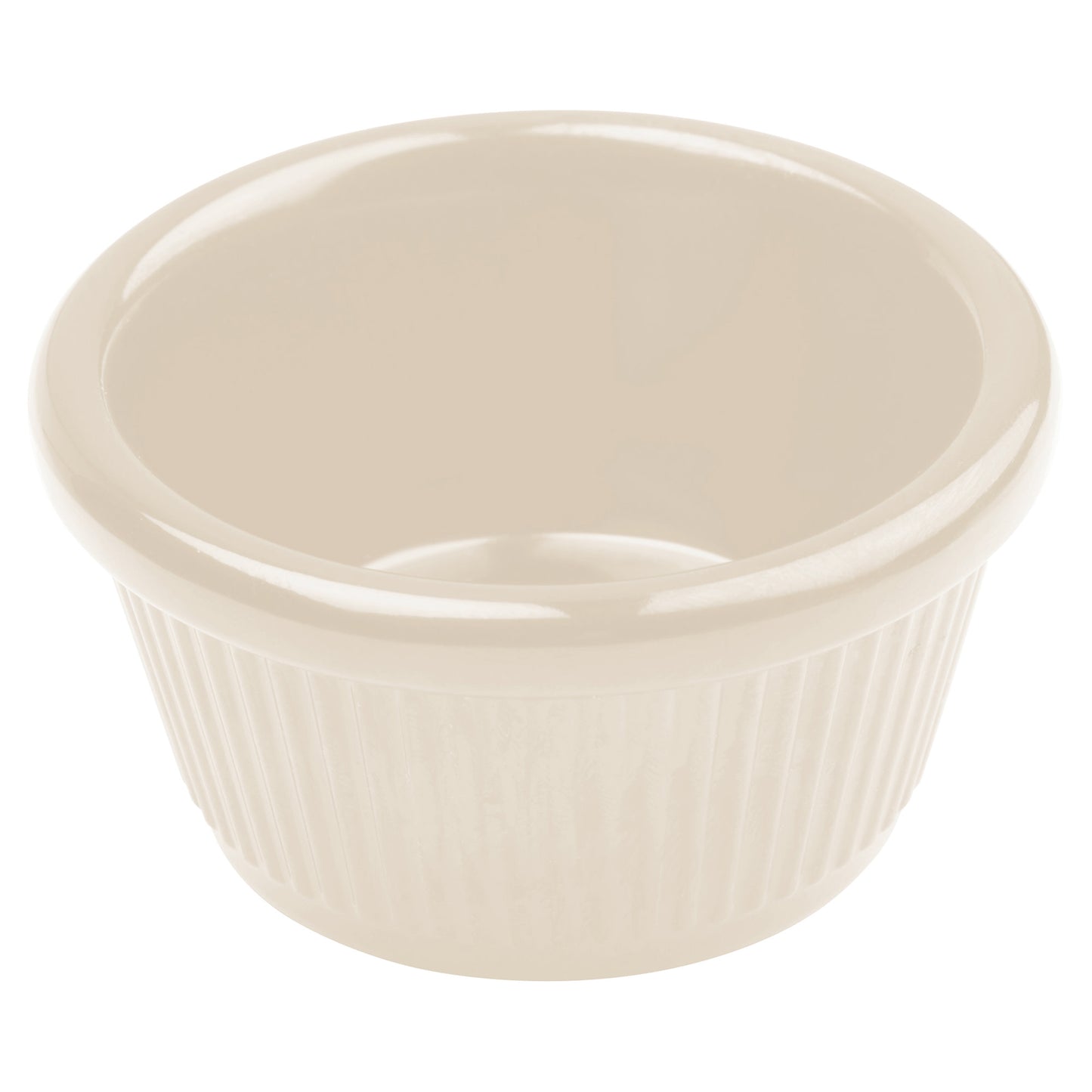 RFM-4B - Melamine Ramekin, Fluted - Bone, 4 oz