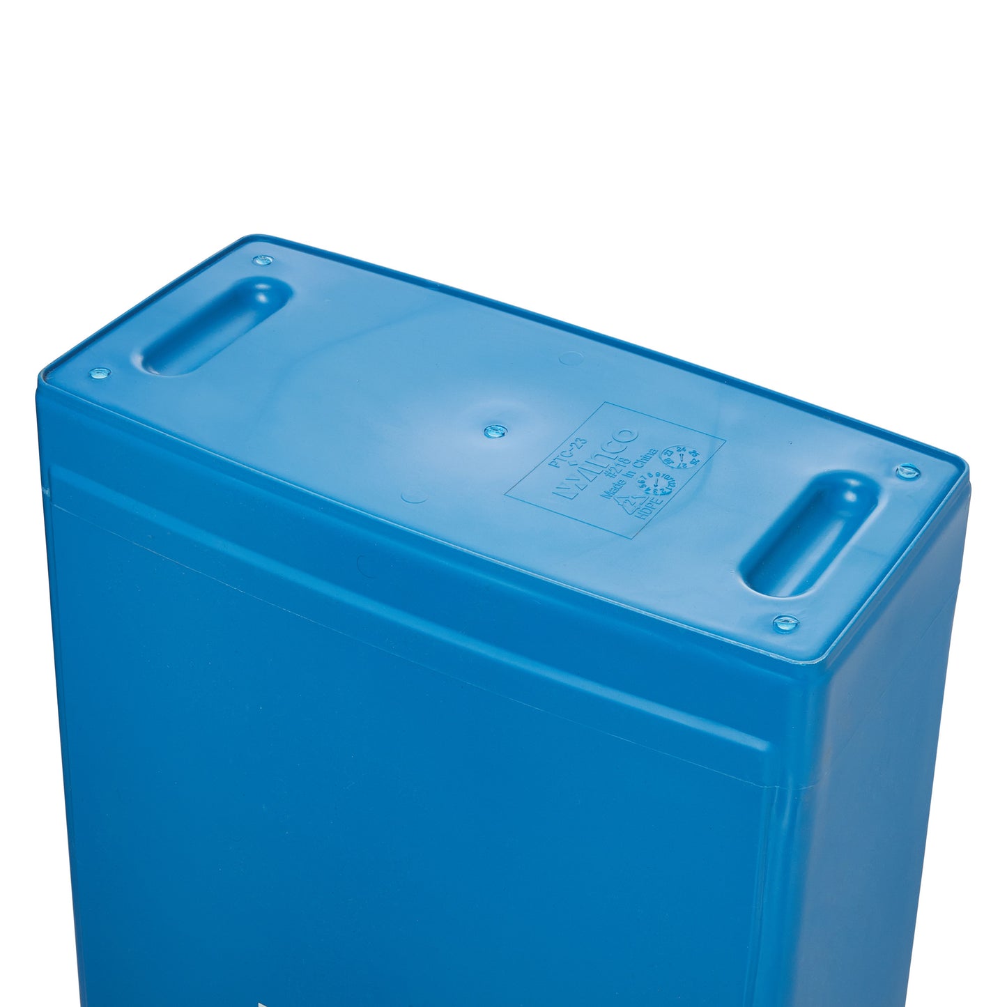 PTC-23L - 23 Gallon Slender Trash Can, Blue, Recycle