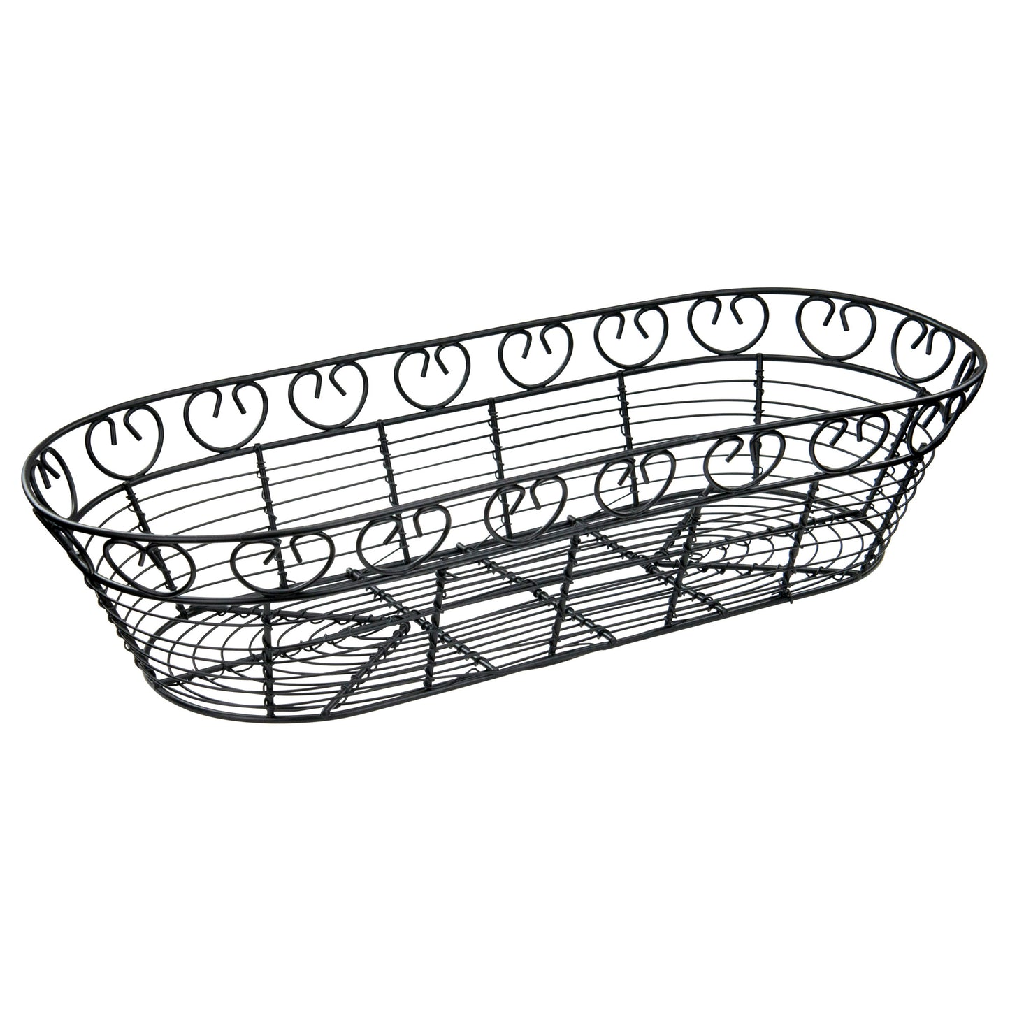 WBKG-15 - 15" Long Oval Wire Serving Basket