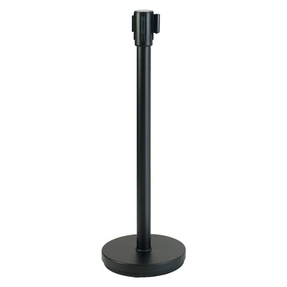 CGS-38K - Stanchion Post with Retractable Belt - Black