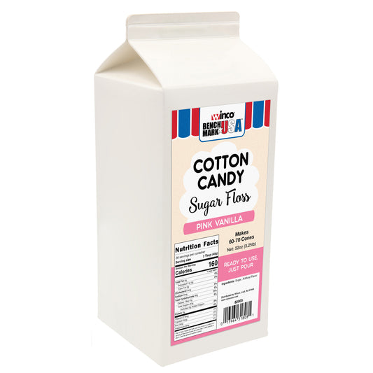 82005CS - BenchmarkUSA 3-1/4 lb Cotton Candy Floss - Pink Vanilla