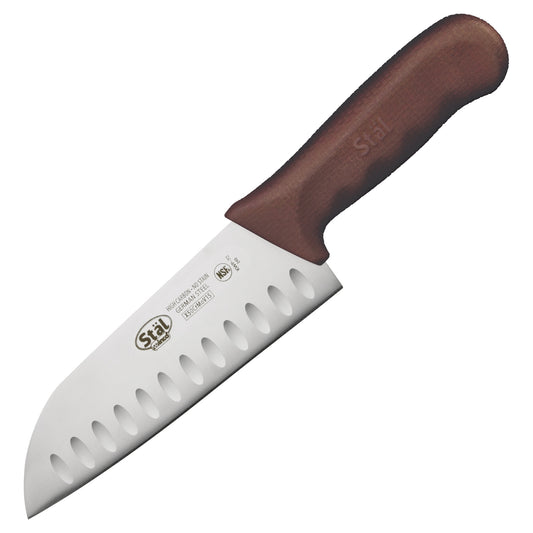 KWP-70N - Stäl 7" Santoku Knife - Brown