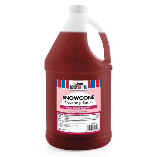 72007CS - BenchmarkUSA 1 Gallon Snow Cone Syrup - Red Raspberry