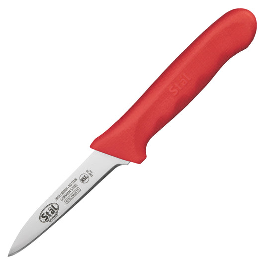 KWP-30R - Stäl 3-1/4" Paring Knife, 2 per Pack - Red